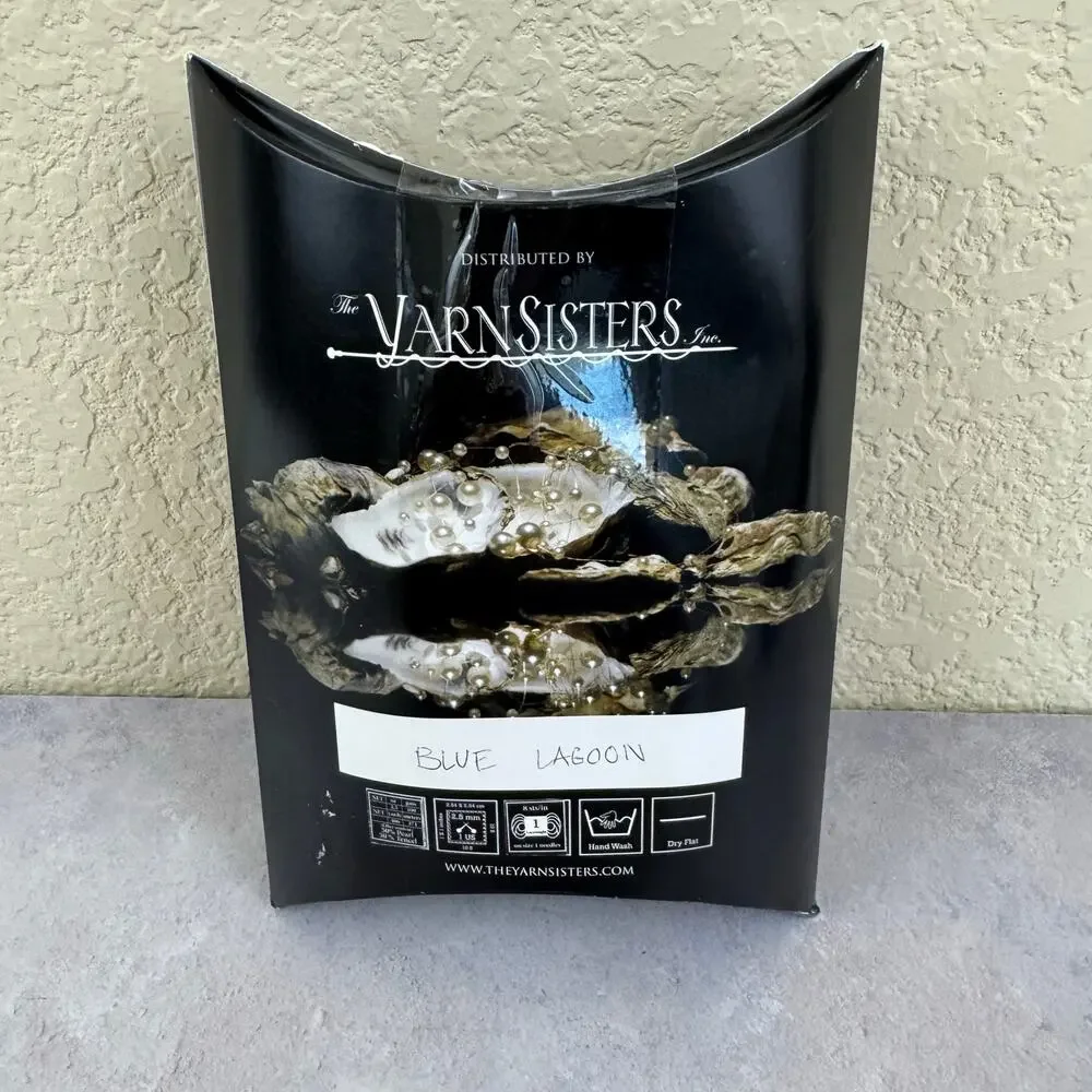 Yarn made of pearls! 50% Pearl 50% Tencel Yarn Sisters Black Pearl Fingering Wt